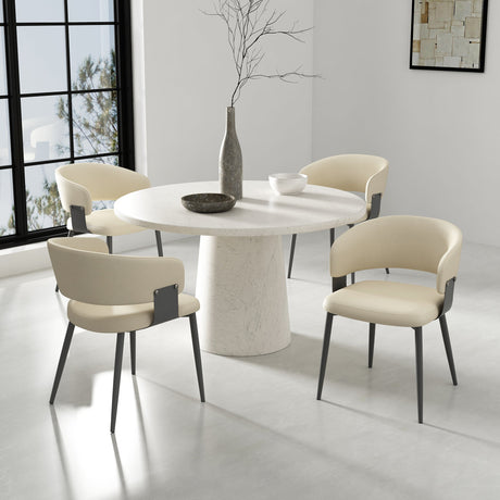 Luce Dining Chair in Sand (set of 4) by Manhattan Comfort at Eve Furniture