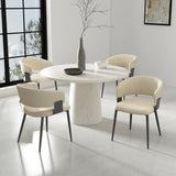 Luce Dining Chair in Sand (set of 4) by Manhattan Comfort at Eve Furniture
