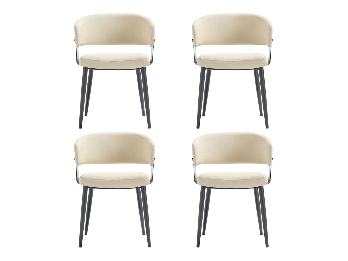 Luce Dining Chair in Sand (set of 4) by Manhattan Comfort at Eve Furniture
