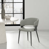 Luce Dining Chair in Stone Grey by Manhattan Comfort at Eve Furniture