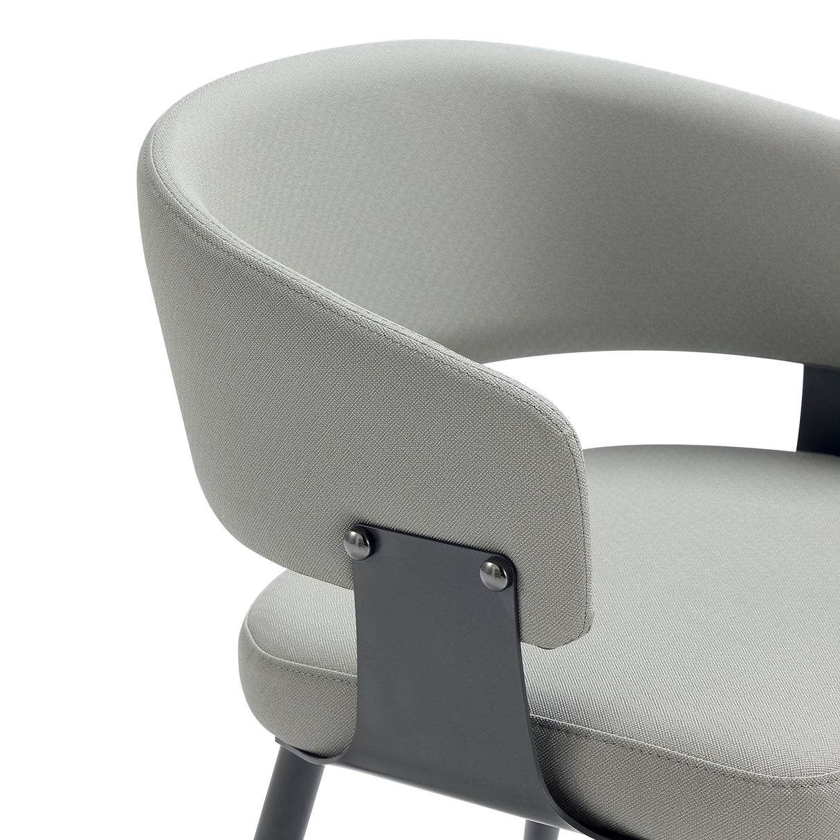 Luce Dining Chair in Stone Grey by Manhattan Comfort at Eve Furniture