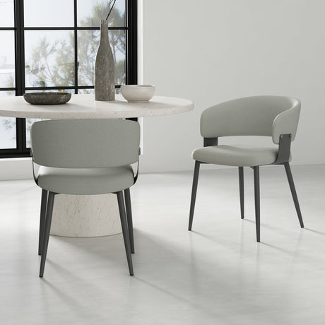Luce Dining Chair in Stone Grey (set of 2) by Manhattan Comfort at Eve Furniture