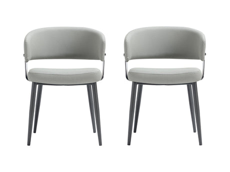 Luce Dining Chair in Stone Grey (set of 2) by Manhattan Comfort at Eve Furniture