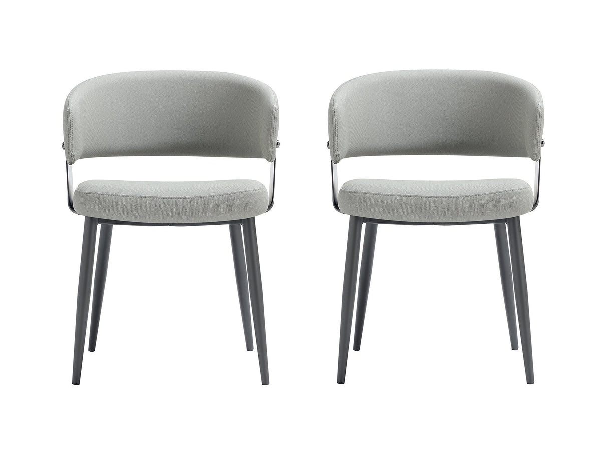 Luce Dining Chair in Stone Grey (set of 2) by Manhattan Comfort at Eve Furniture