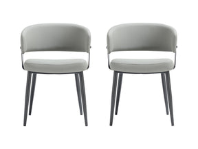 Luce Dining Chair in Stone Grey (set of 2) by Manhattan Comfort at Eve Furniture