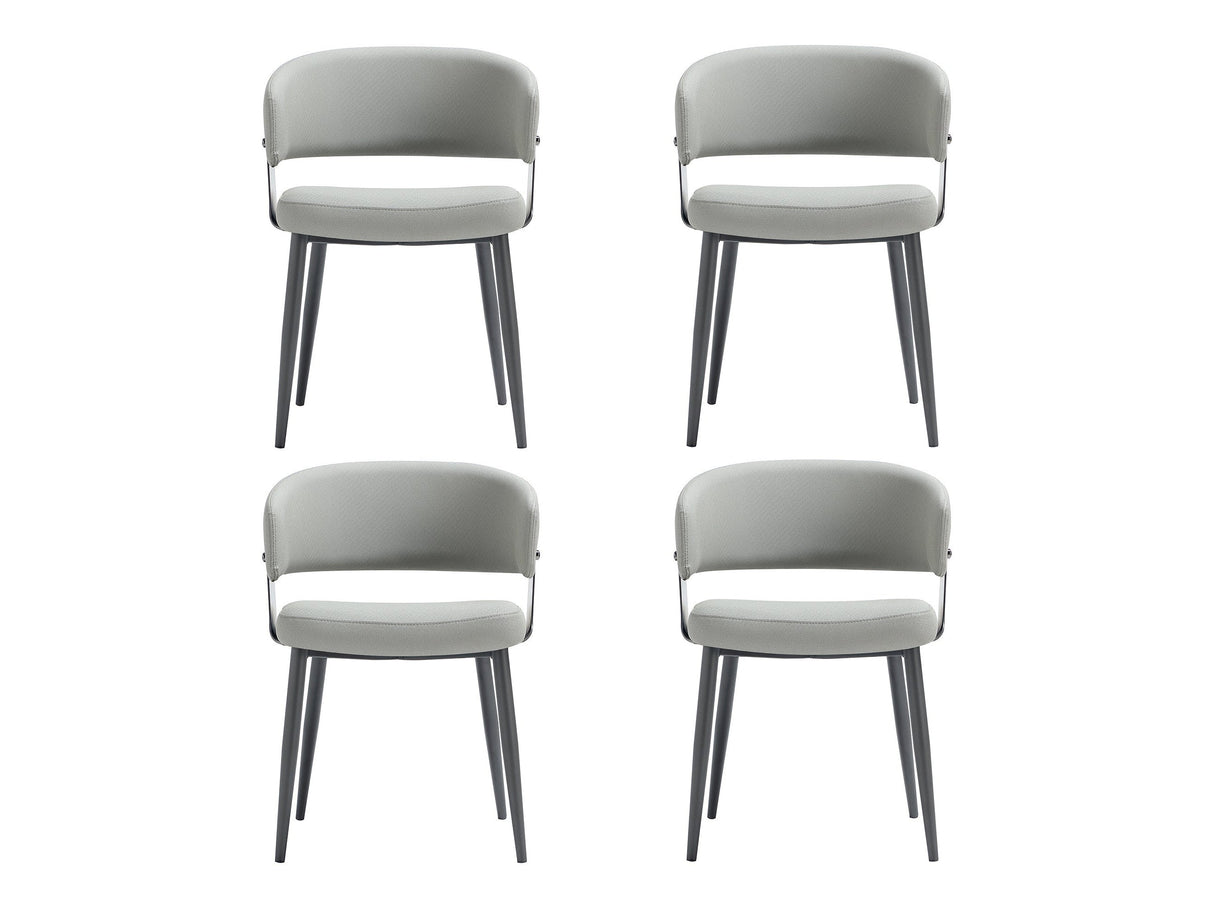 Luce Dining Chair in Stone Grey (set of 4) by Manhattan Comfort at Eve Furniture