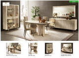 Luce Light Beige 5-Piece Dining Room Set by ESF Furniture at Eve Furniture
