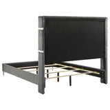 Lucia Grey/Black 4-Piece Queen Bedroom Set