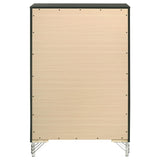 Lucia 5-drawer Bedroom Chest of Drawers Black by Coaster at Eve Furniture