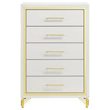 Lucia 5-drawer Bedroom Chest White