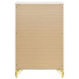 Lucia 5-drawer Bedroom Chest White by Coaster at Eve Furniture