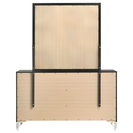Lucia 6-drawer Dresser and Mirror Black by Coaster at Eve Furniture