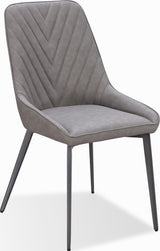 Lucia Anchor Gray/Gunmetal Metal Leg Upholstered Dining Chair (Set of 2)