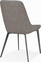 Lucia Anchor Gray/Gunmetal Metal Leg Upholstered Dining Chair (Set of 2)