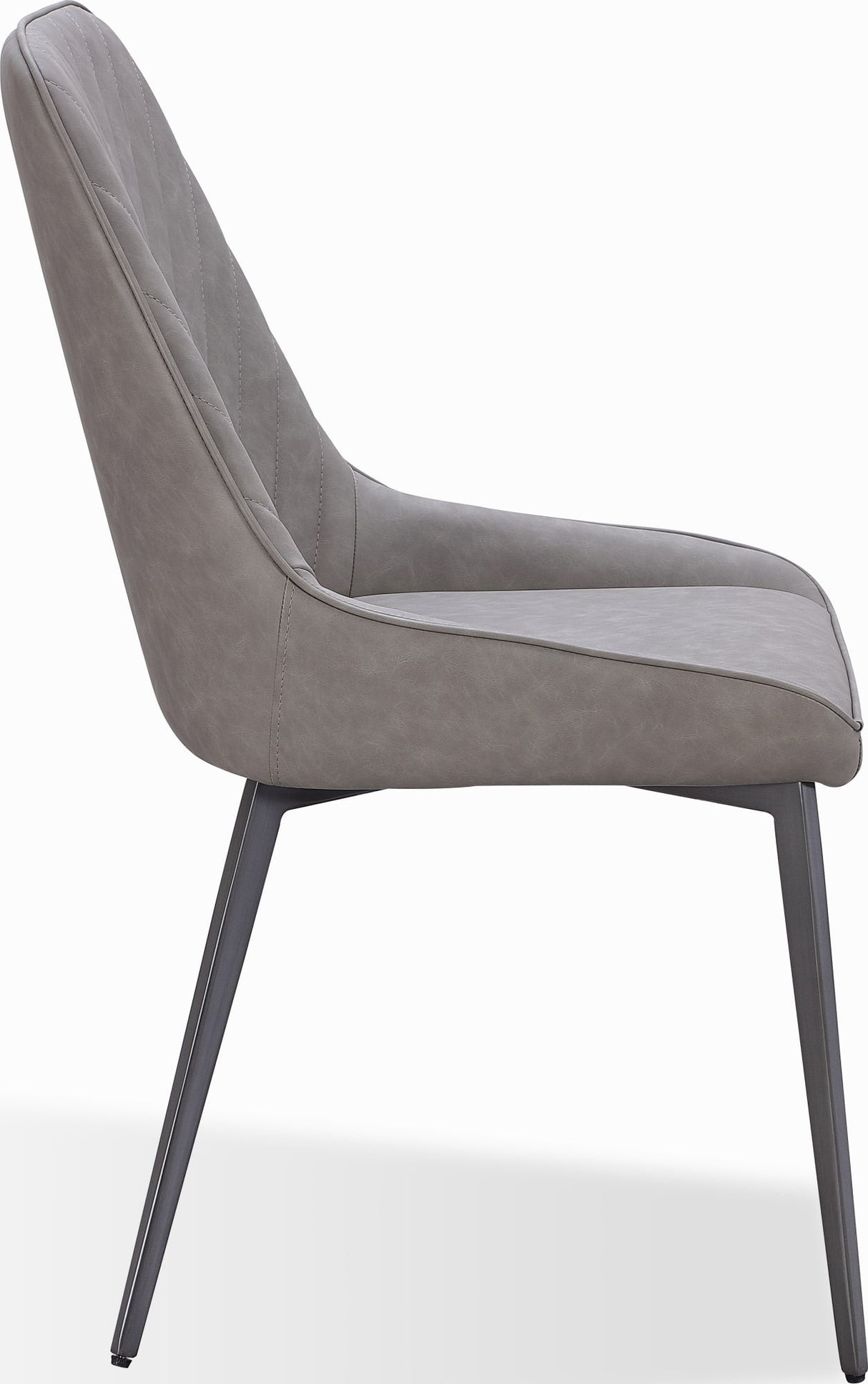 Lucia Anchor Gray/Gunmetal Metal Leg Upholstered Dining Chair (Set of 2)