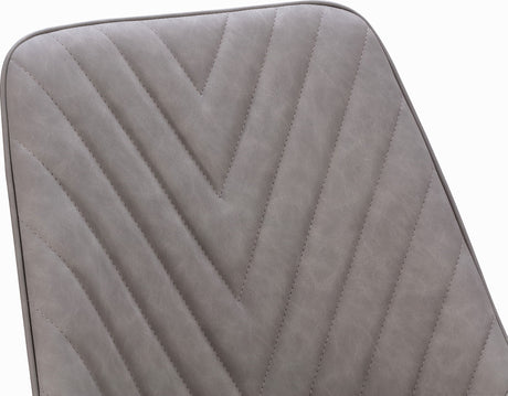 Lucia Anchor Gray/Gunmetal Metal Leg Upholstered Dining Chair (Set of 2) by Modus Furniture at Eve Furniture