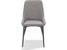 Lucia Anchor Gray/Gunmetal Metal Leg Upholstered Dining Chair (Set of 2) by Modus Furniture at Eve Furniture