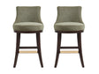 Lucia Barstool in Leaf Green (set of 2) by Manhattan Comfort at Eve Furniture