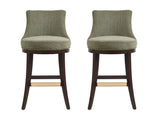 Lucia Barstool in Leaf Green (set of 2) by Manhattan Comfort at Eve Furniture