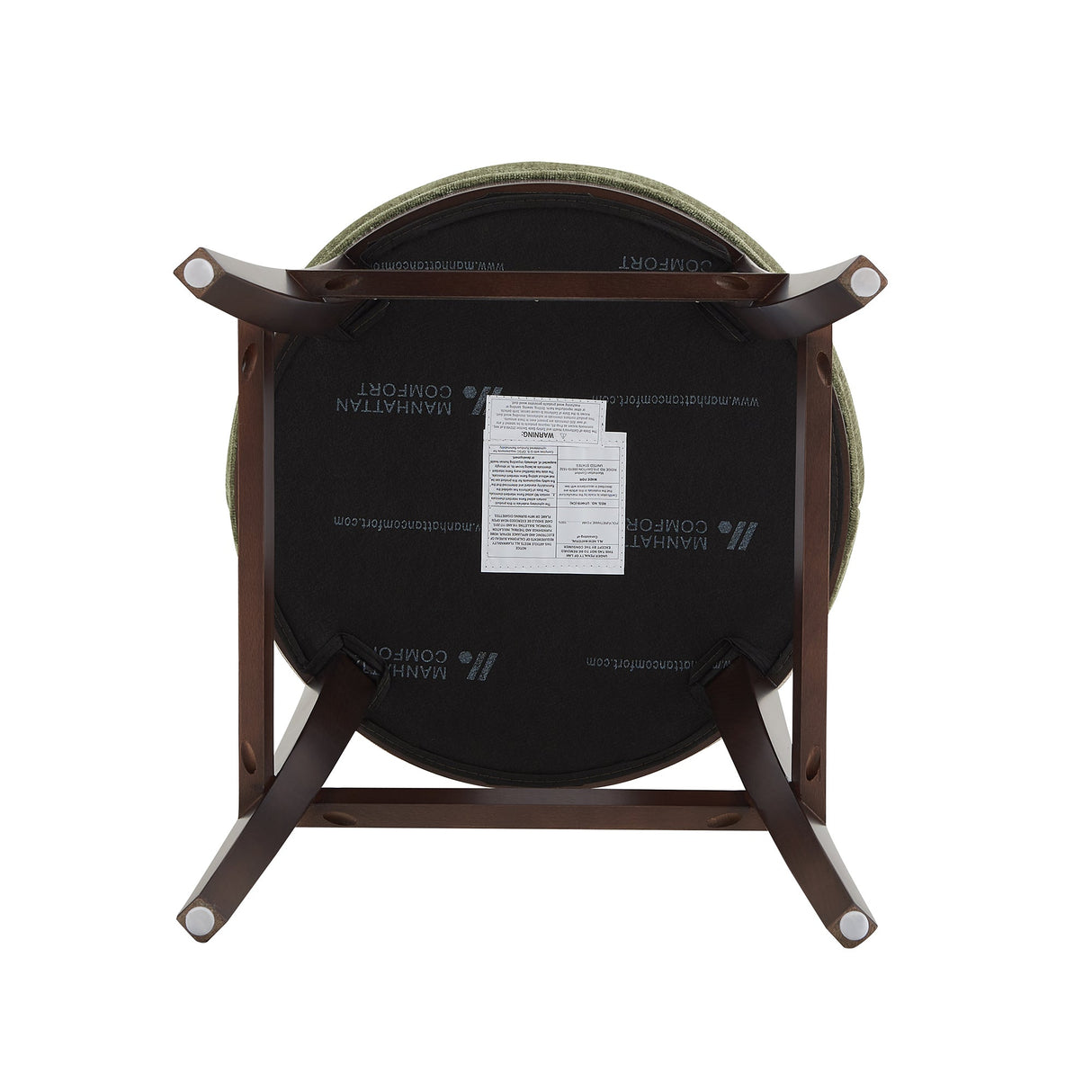 Lucia Barstool in Leaf Green (set of 3) by Manhattan Comfort at Eve Furniture