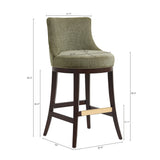 Lucia Barstool in Leaf Green (set of 3) by Manhattan Comfort at Eve Furniture
