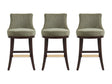 Lucia Barstool in Leaf Green (set of 3) by Manhattan Comfort at Eve Furniture