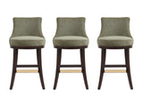 Lucia Barstool in Leaf Green (set of 3) by Manhattan Comfort at Eve Furniture
