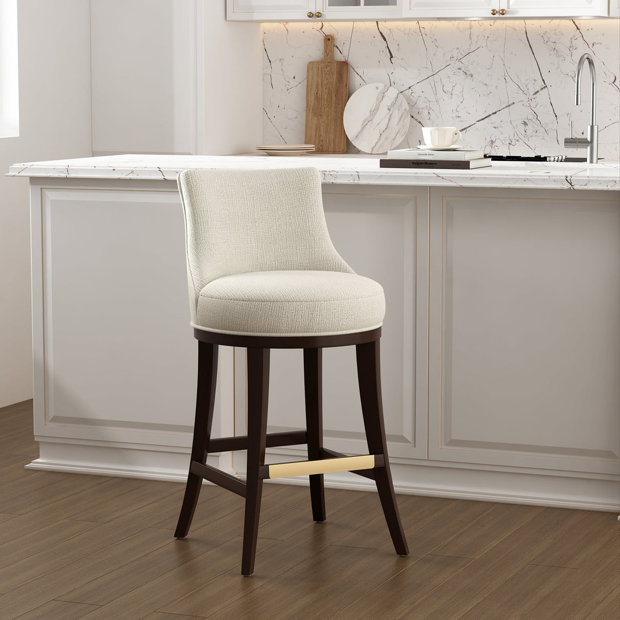Lucia Barstool in Natural by Manhattan Comfort at Eve Furniture