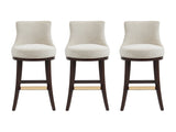 Lucia Barstool in Natural (set of 3) by Manhattan Comfort at Eve Furniture