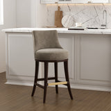 Lucia Barstool in Taupe by Manhattan Comfort at Eve Furniture