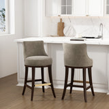 Lucia Barstool in Taupe (set of 2) by Manhattan Comfort at Eve Furniture