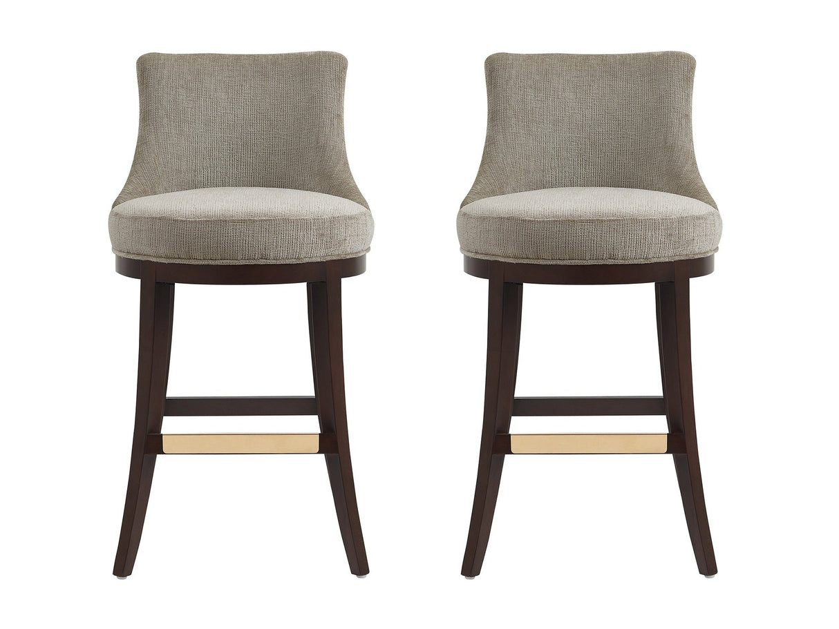 Lucia Barstool in Taupe (set of 2) by Manhattan Comfort at Eve Furniture