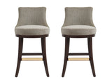 Lucia Barstool in Taupe (set of 2) by Manhattan Comfort at Eve Furniture