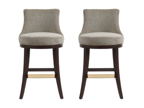 Lucia Barstool in Taupe (set of 2) by Manhattan Comfort at Eve Furniture