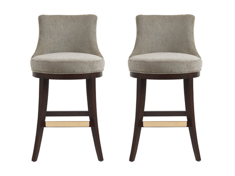 Lucia Barstool in Taupe (set of 2) by Manhattan Comfort at Eve Furniture