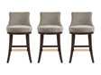 Lucia Barstool in Taupe (set of 3) by Manhattan Comfort at Eve Furniture