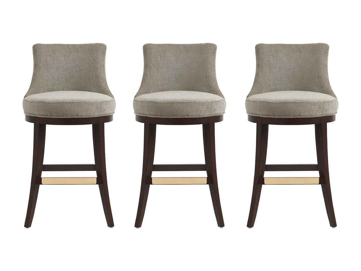Lucia Barstool in Taupe (set of 3) by Manhattan Comfort at Eve Furniture