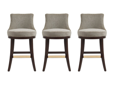 Lucia Barstool in Taupe (set of 3) by Manhattan Comfort at Eve Furniture