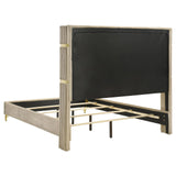 Lucia Beige/White 4-Piece Eastern King Bedroom Set by Coaster at Eve Furniture