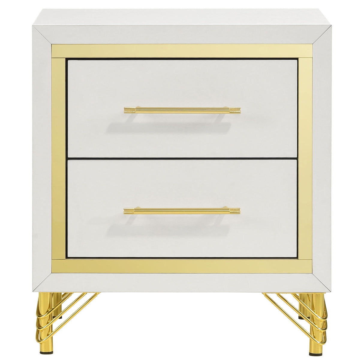 Lucia Beige And White 3-Piece Queen Bedroom Set by Coaster at Eve Furniture