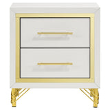 Lucia Beige And White 3-Piece Queen Bedroom Set by Coaster at Eve Furniture