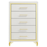 Lucia Beige And White 3-Piece Queen Bedroom Set by Coaster at Eve Furniture