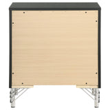 Lucia Black 2-drawer Nightstand Bedside Table by Coaster at Eve Furniture