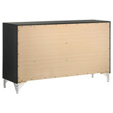 Lucia Black 6-drawer Dresser Cabinet by Coaster at Eve Furniture