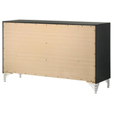 Lucia Black 6-drawer Dresser Cabinet by Coaster at Eve Furniture