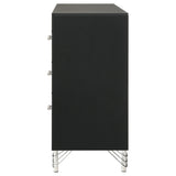 Lucia Black 6-drawer Dresser Cabinet by Coaster at Eve Furniture