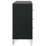 Lucia Black 6-drawer Dresser Cabinet by Coaster at Eve Furniture