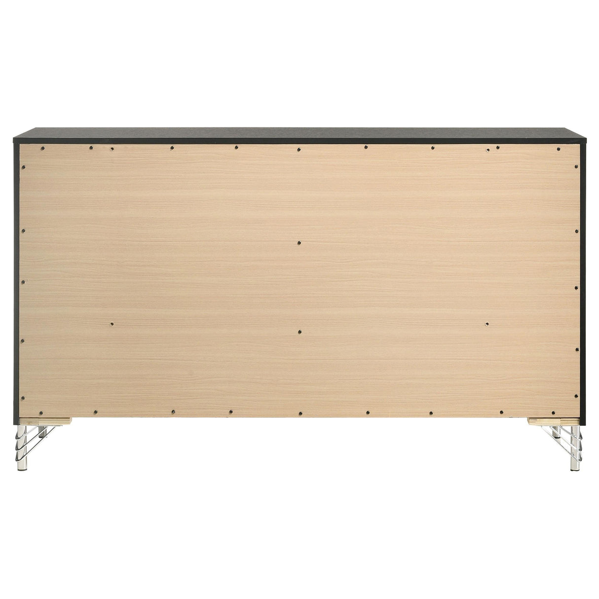 Lucia Black 6-drawer Dresser Cabinet by Coaster at Eve Furniture