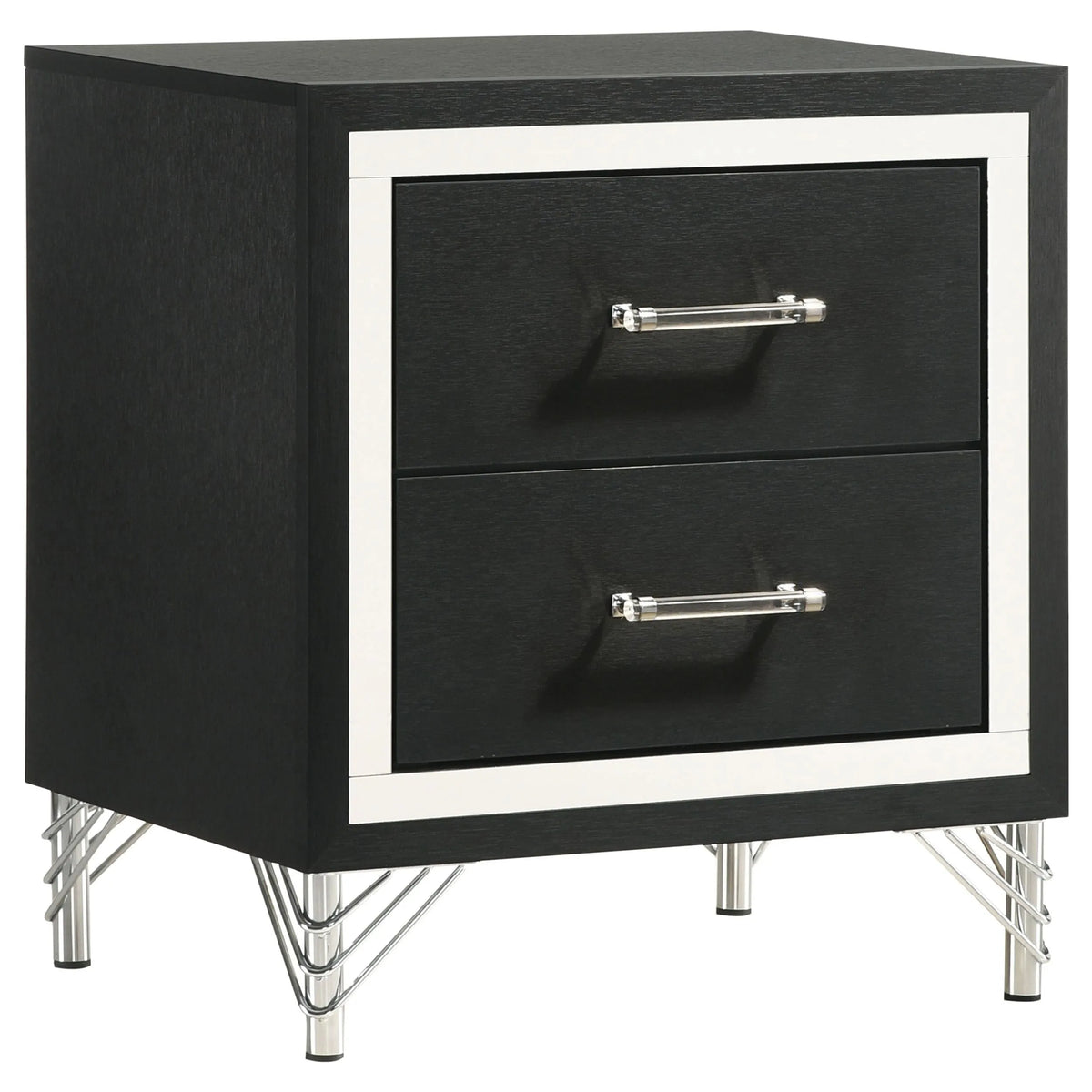 Lucia Grey/Black 4-Piece Eastern King Bedroom Set by Coaster at Eve Furniture