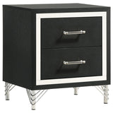 Lucia Grey/Black 4-Piece Eastern King Bedroom Set by Coaster at Eve Furniture